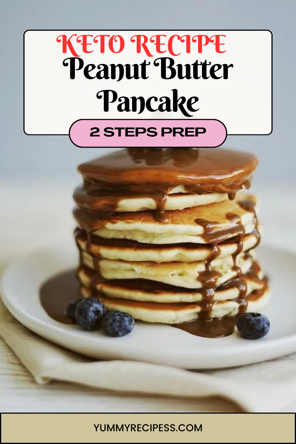 Keto Peanut Butter Pancake Recipe