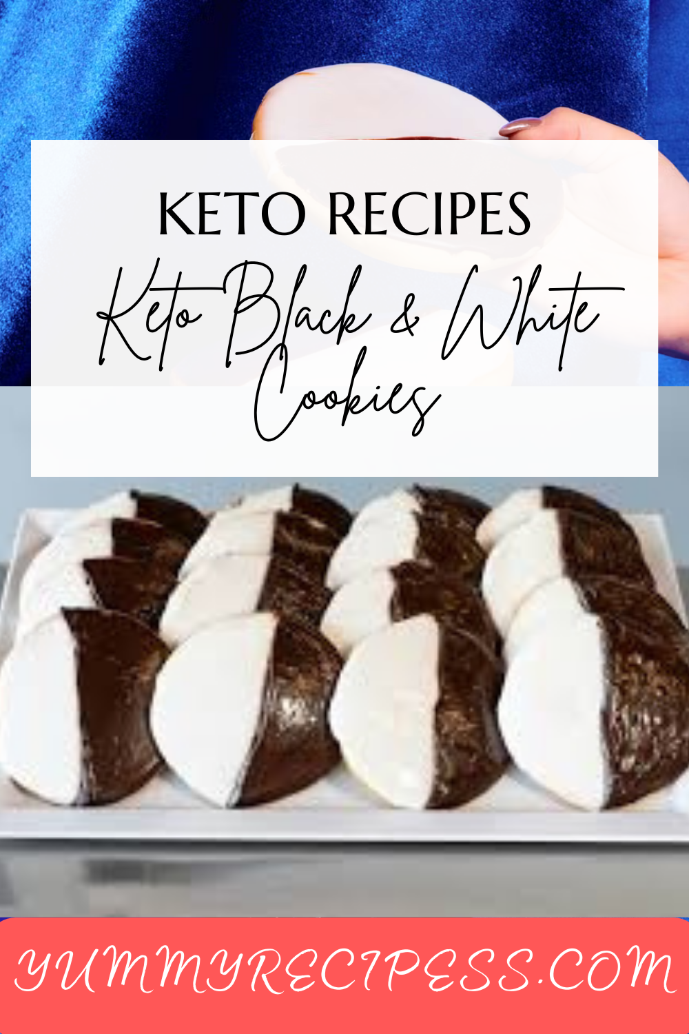 Keto Black and White Cookies