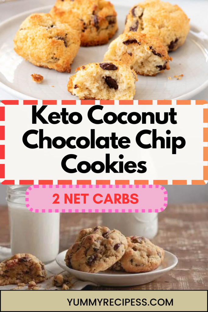 Keto Coconut Chocolate Chip Cookies